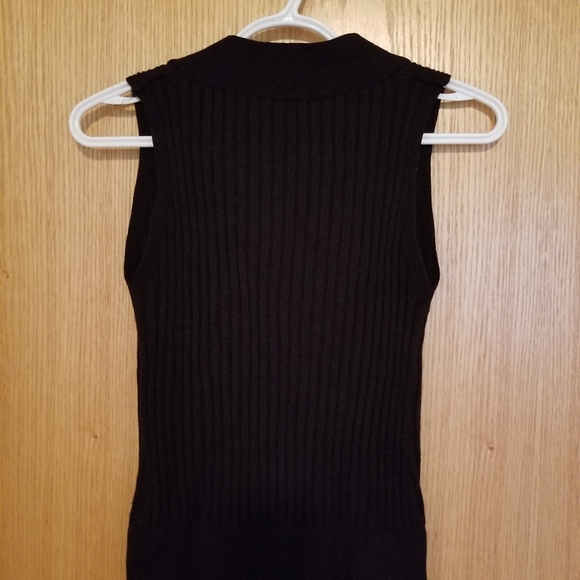 Women's black button down vest flash lights brand size small - Picture 3 of 4